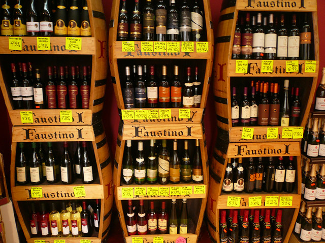 Цены в Испании. Вино