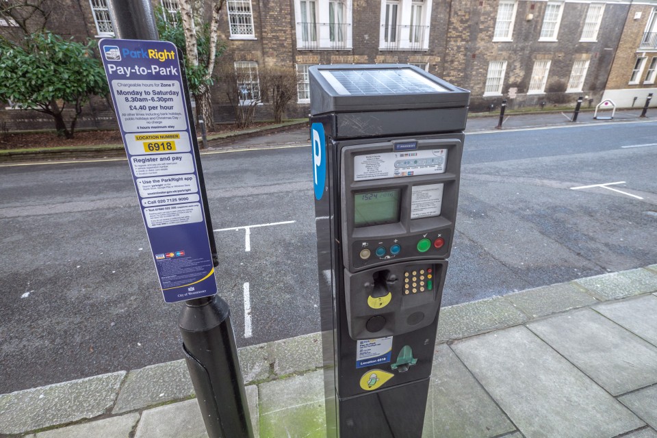 Парковочные автоматы в Лондоне