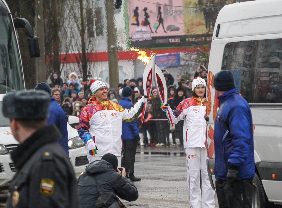 Олимпийский огонь в Курске