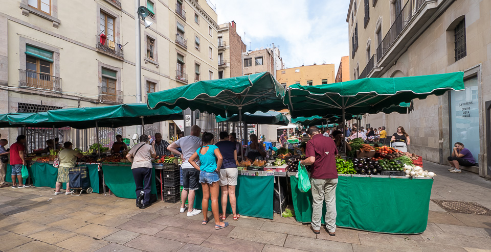 Бокерия - городской рынок Барселоны