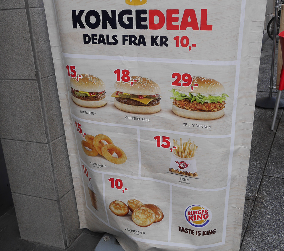 Цены в Норвегии