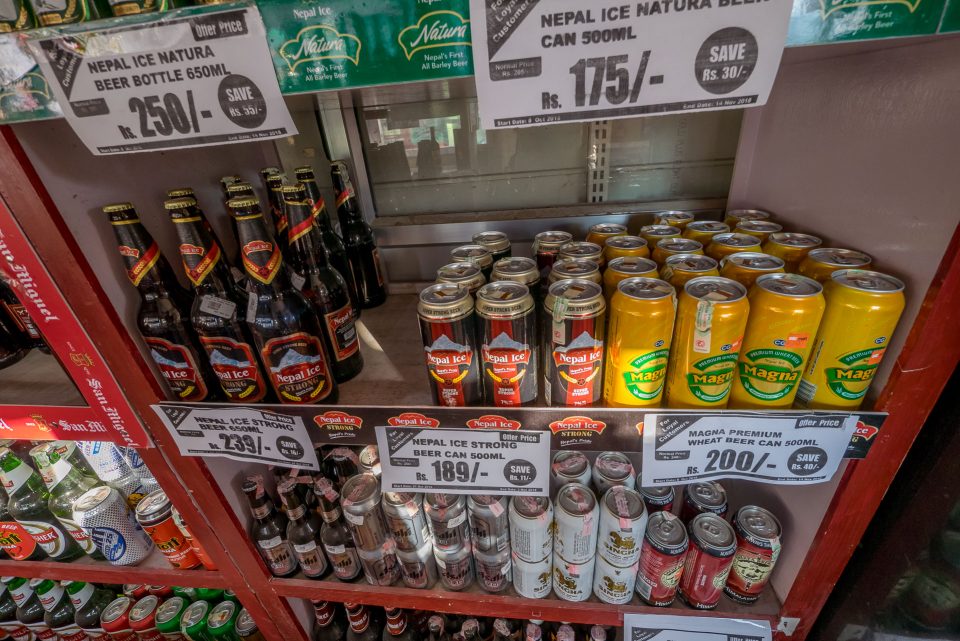 Цены на алкоголь в Непале