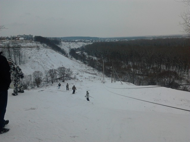 Горнолыжная горка в Курске