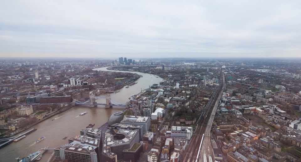 Смотровая площадка небоскреба Shard в Лондоне