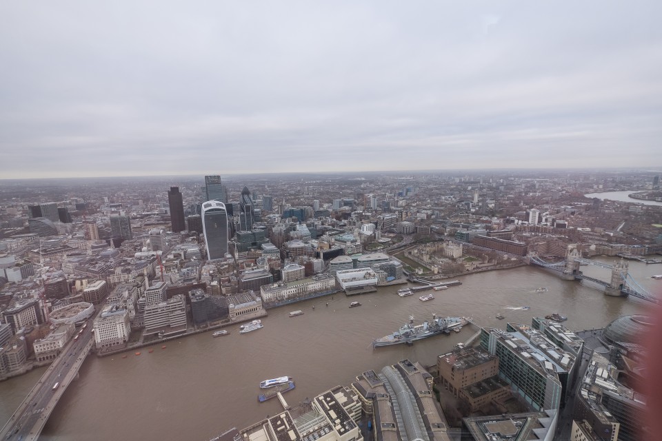 Смотровая площадка небоскреба Shard в Лондоне