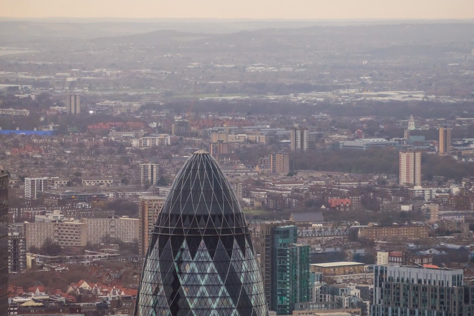 Смотровая площадка небоскреба Shard в Лондоне