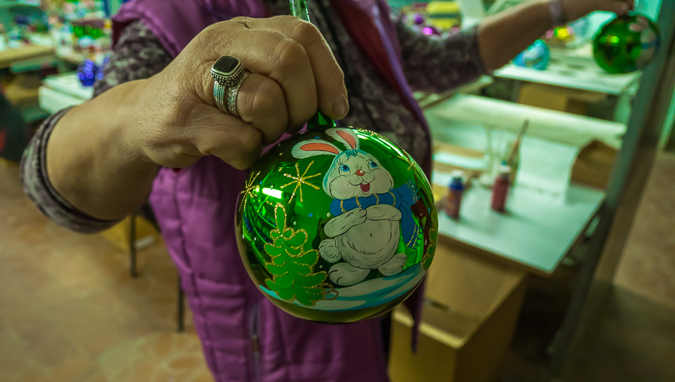 Новогодние игрушки в городе Карачев