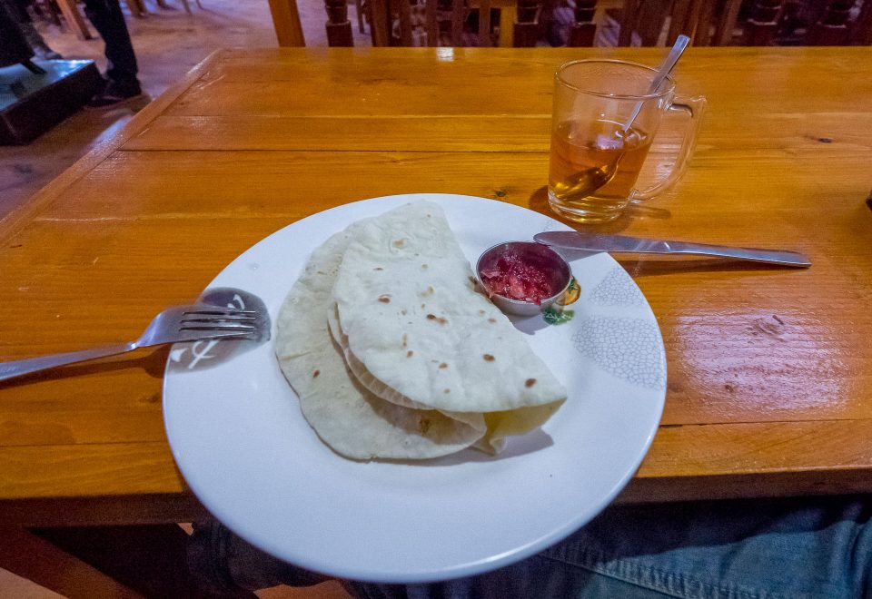 Чапати в Лобуче