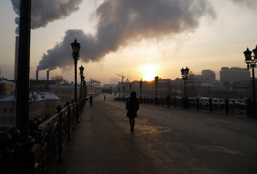 Восход над мостом